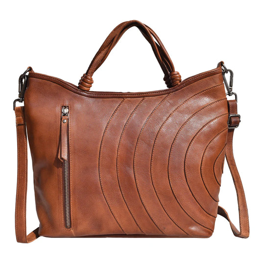 Leather Tote Crossbody Bag – Convertible Shoulder Purse