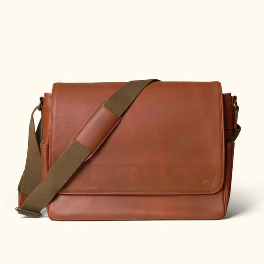 Heritage Large Leather Messenger Bag