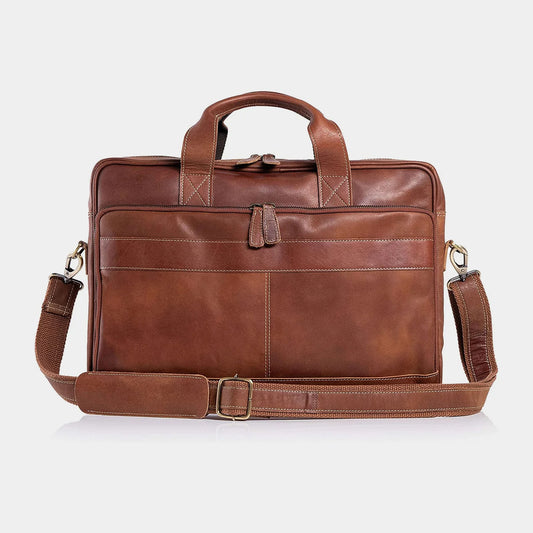 Heritage Full-Grain Leather Business Briefcase