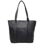 Leather Zip-Top Medium Tote