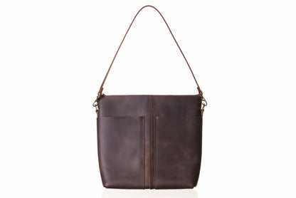 Premium Everyday Leather Tote with Pockets