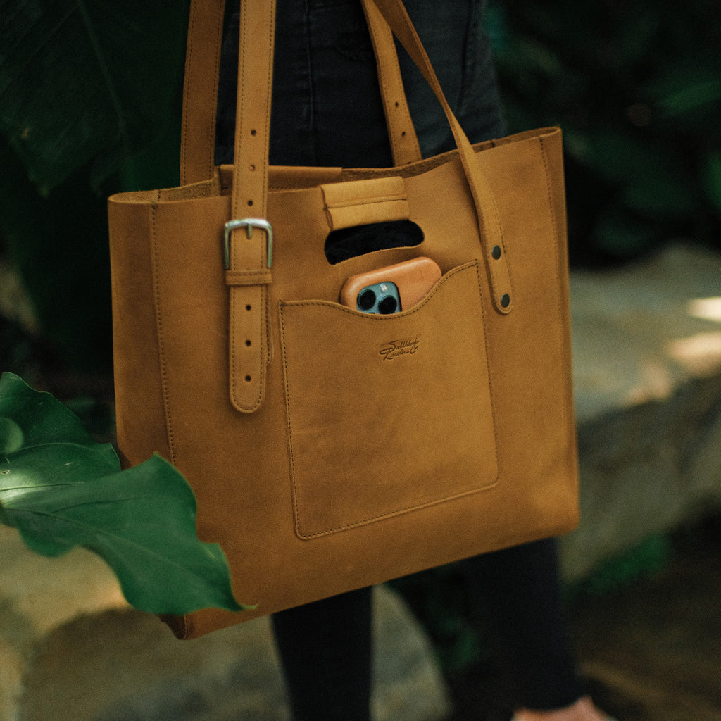 Full-Grain Leather Tote Bag