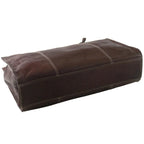 Classic Leather Tote Bag with Zipper – Fits 14″ Laptop