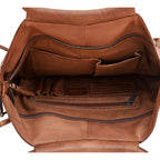 Genuine Leather Tote with Adjustable Crossbody Strap