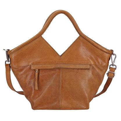 Full-Grain Leather Woven Tote + Crossbody with Organizer