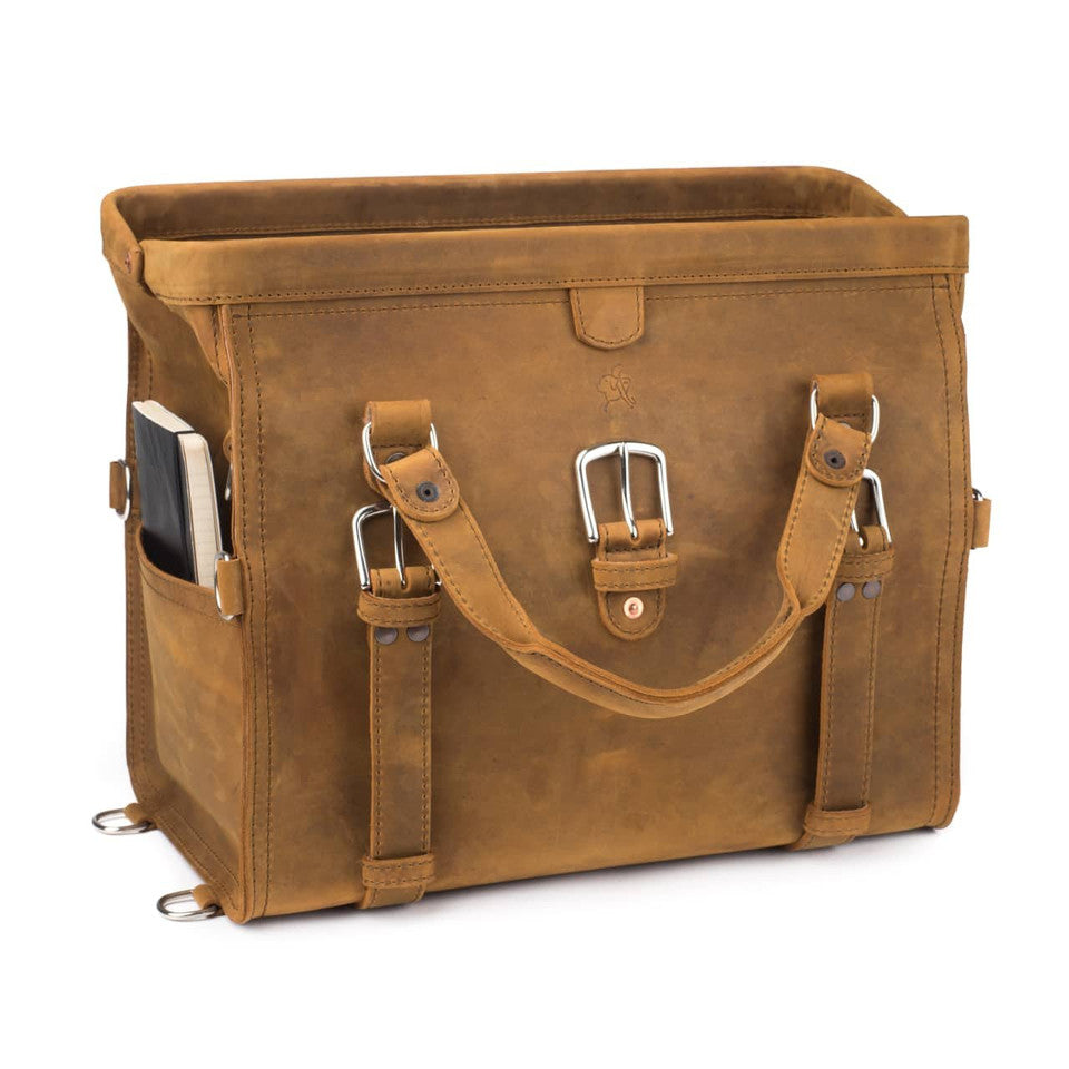 Heritage Leather Weekender Travel Duffel