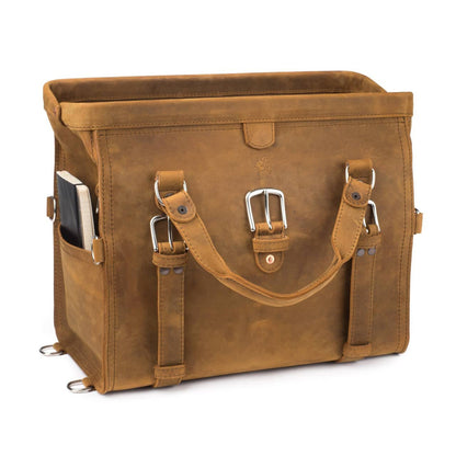 Heritage Leather Weekender Travel Duffel