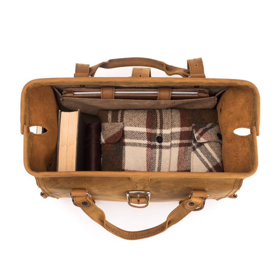 Heritage Leather Weekender Travel Duffel