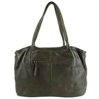 Premium Full-Grain Leather Carryall Shoulder Bag