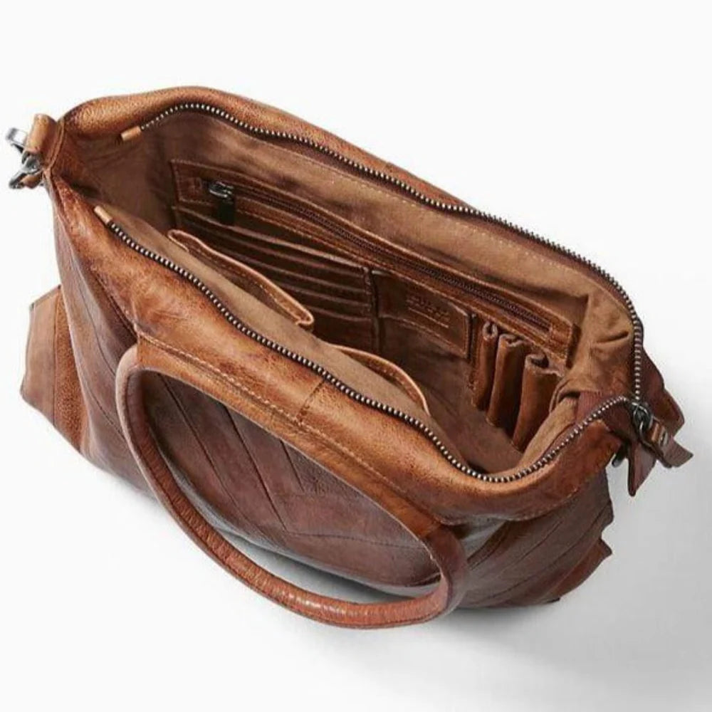 Multi-Function Genuine Leather Tote Purse