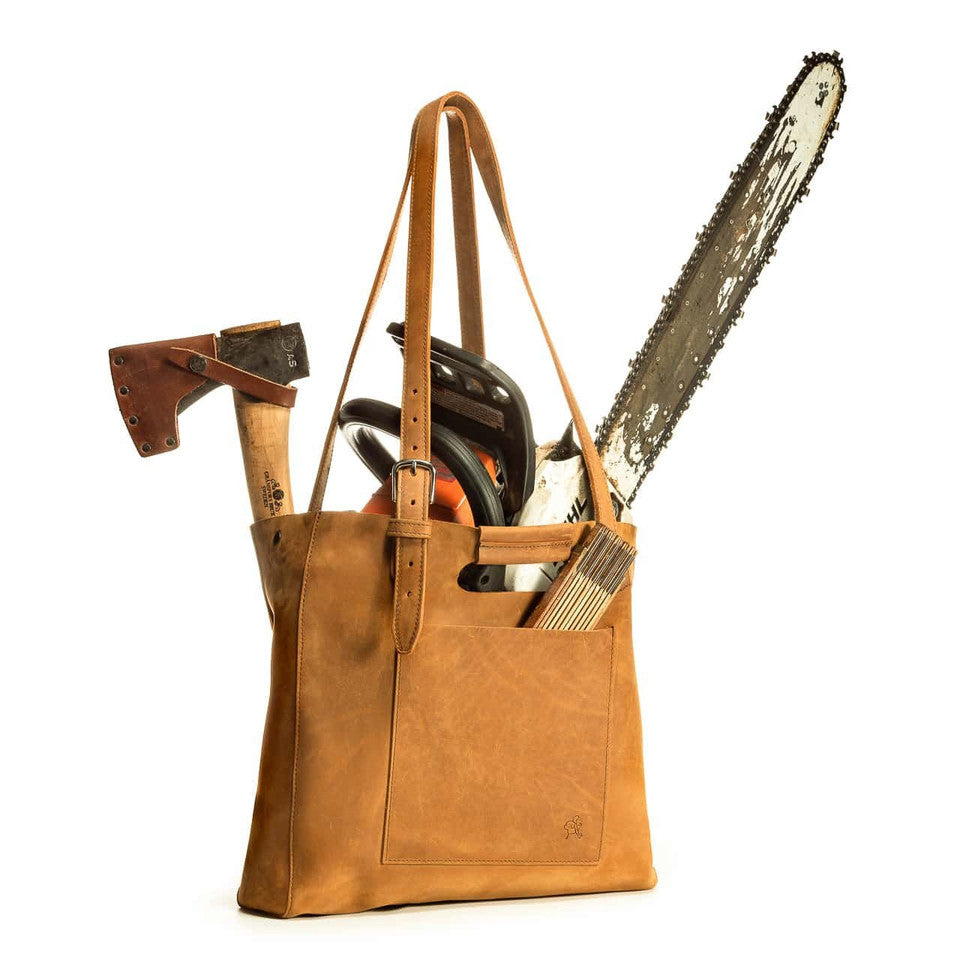 Full-Grain Leather Tote Bag
