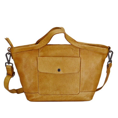 Everyday Luxe Leather Tote with Adjustable Strap