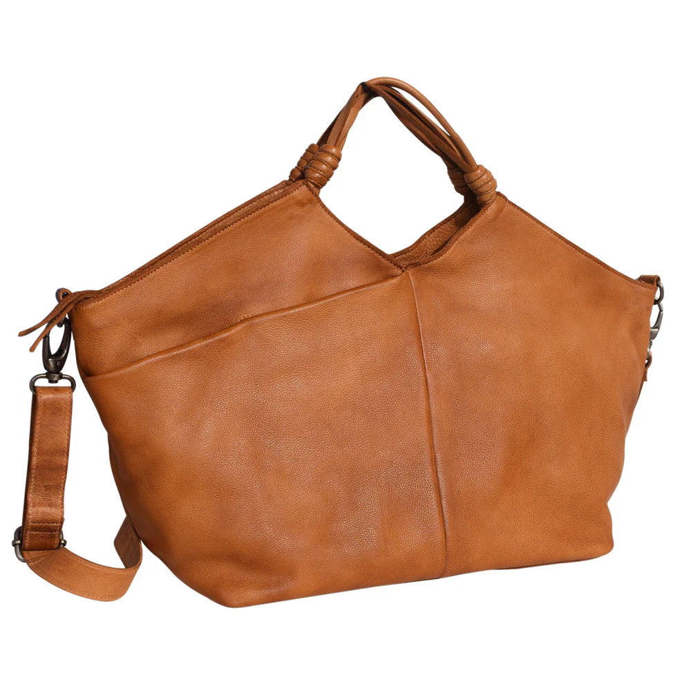 Leather Work‐Friendly Tote / Crossbody with Smart Pockets