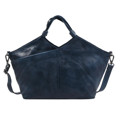Leather Work‐Friendly Tote / Crossbody with Smart Pockets