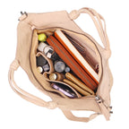 Leather Tote with Crossbody Strap