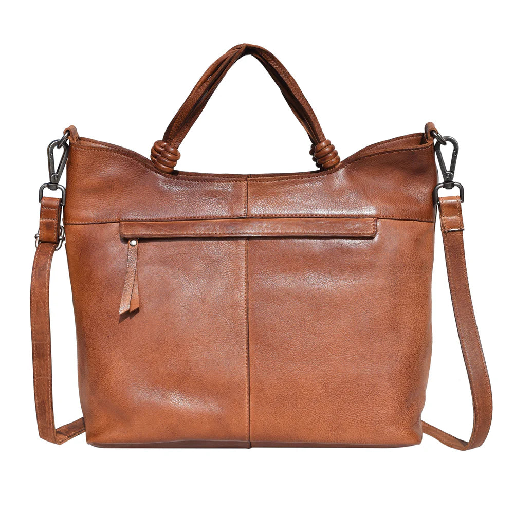 Leather Tote Crossbody Bag – Convertible Shoulder Purse