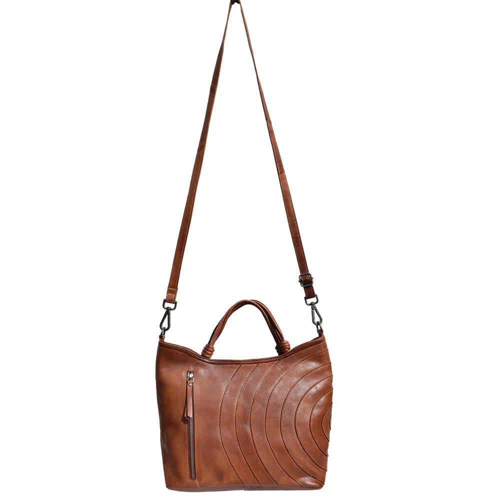 Leather Tote Crossbody Bag – Convertible Shoulder Purse