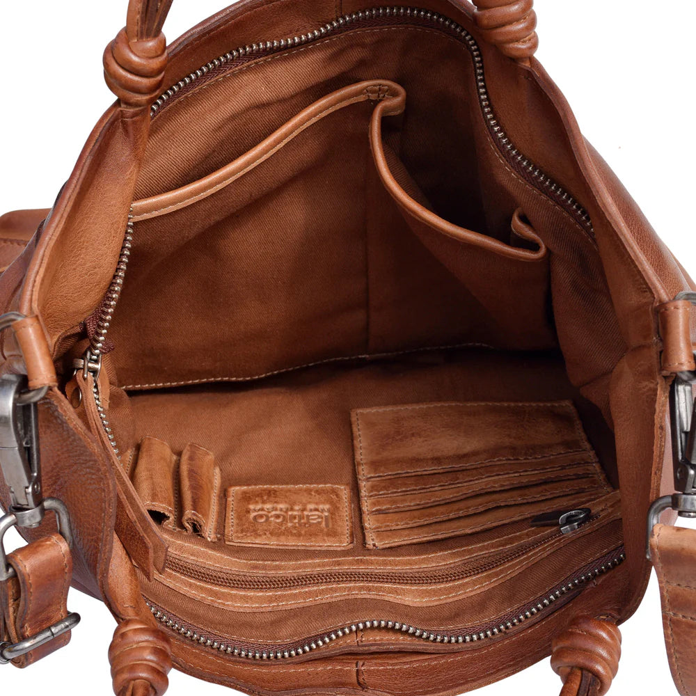 Leather Tote Crossbody Bag – Convertible Shoulder Purse