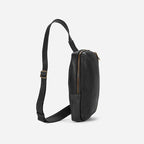 Heritage Black Leather Crossbody