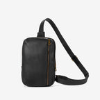 Heritage Black Leather Crossbody