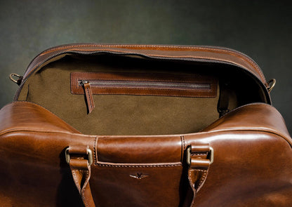 Executive Vegan-Look Weekender / Travel Duffle