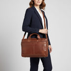 Heritage Full-Grain Leather Business Briefcase