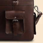 Buffalo Leather Executive Flight Briefcase – 16” Laptop Bag