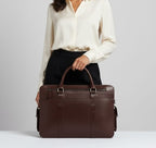 Buffalo Leather Executive Flight Briefcase – 16” Laptop Bag