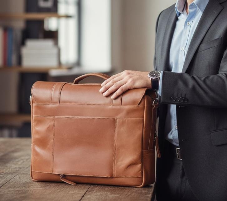 Executive Leather Messenger