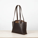 Premium Full-Grain Leather Tote with 16″ Laptop Compartment