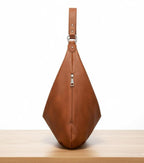Brown Hobo Leather Shoulder Bag Womens