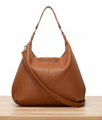 Brown Hobo Leather Shoulder Bag Womens