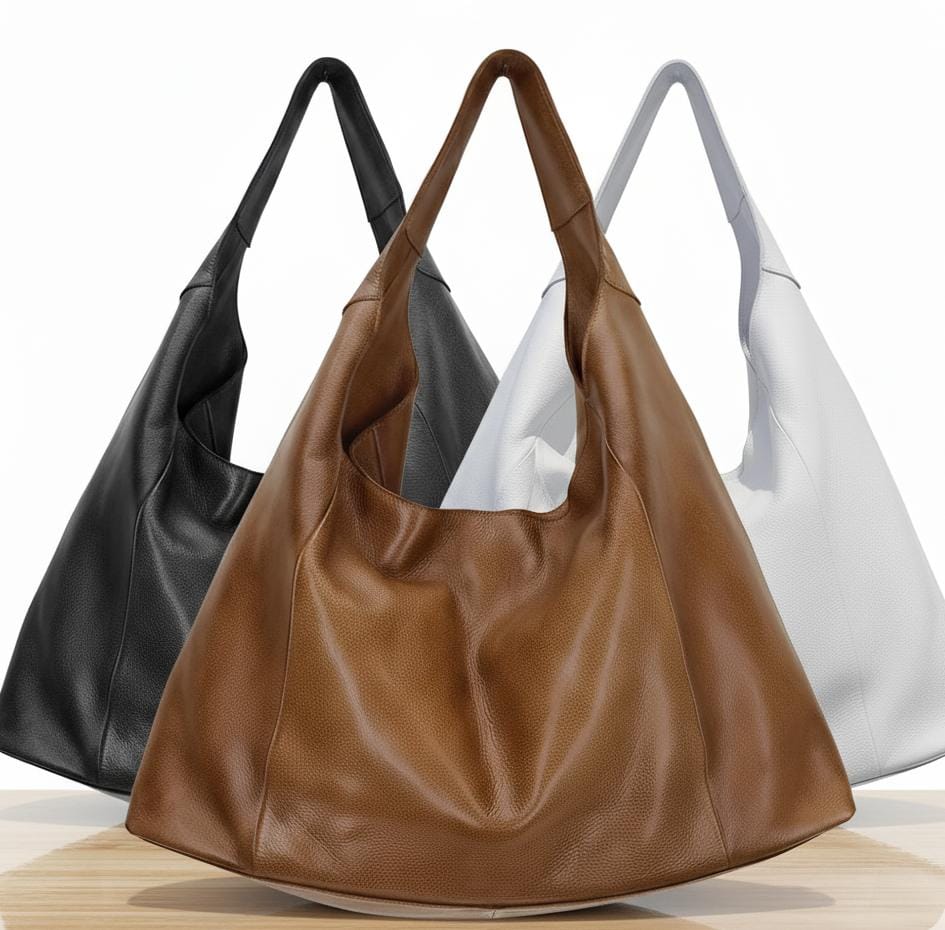 Genuine Leather Shoulder Tote