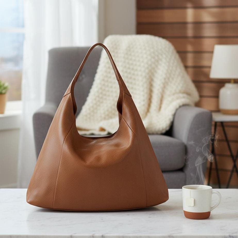 Genuine Leather Shoulder Tote