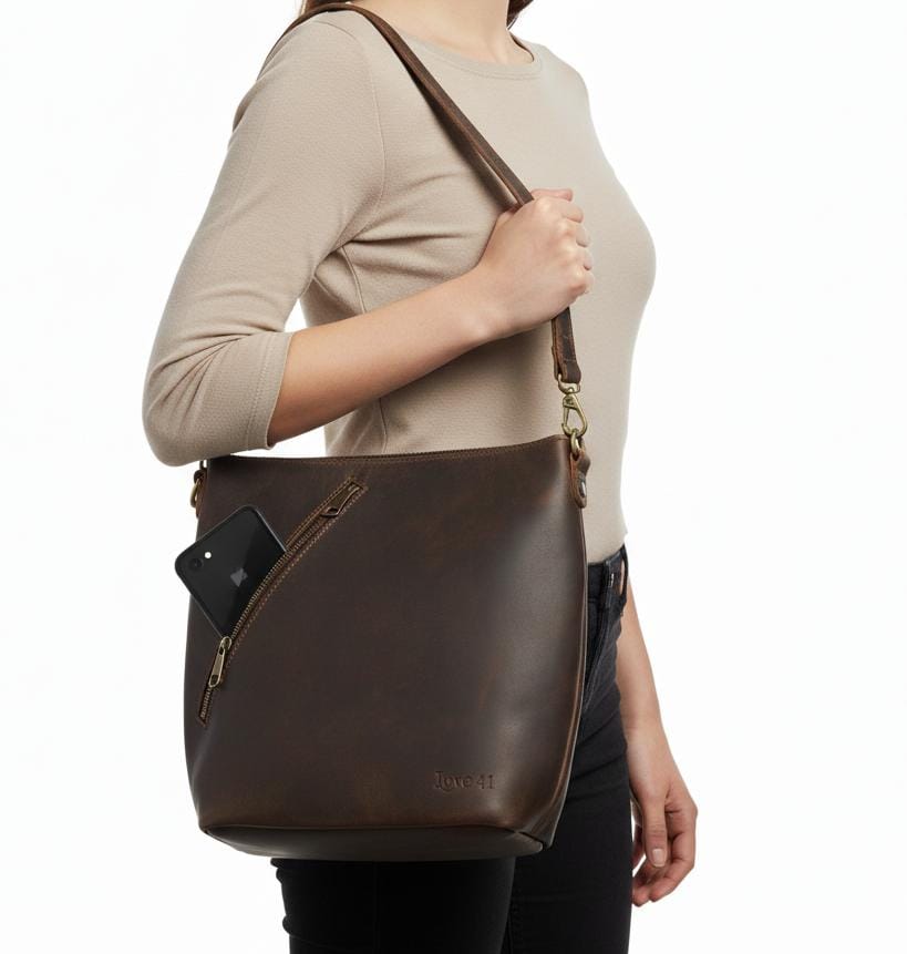 Premium Leather Crossbody Shoulder Bag