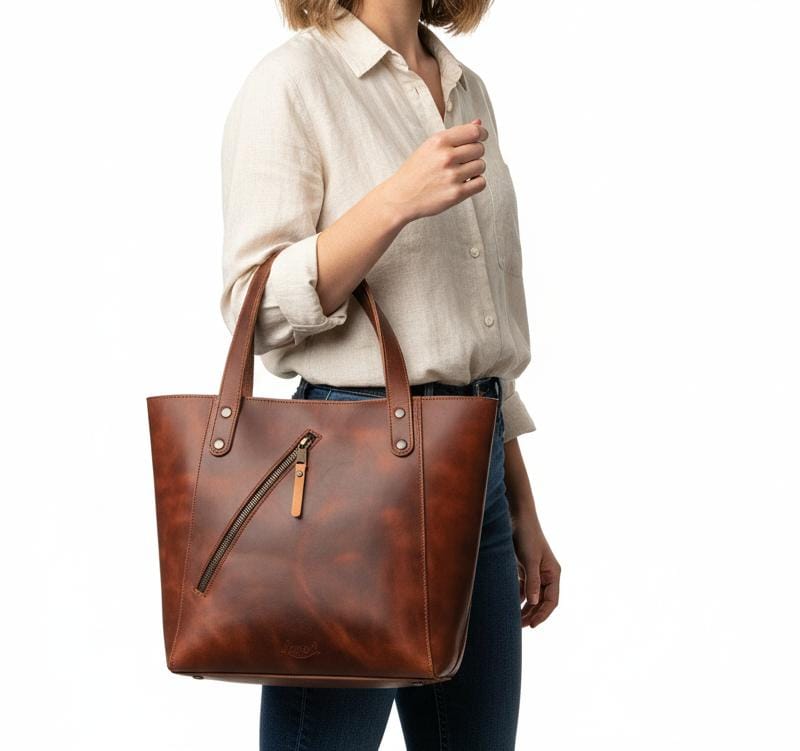 Everyday Discreet Leather Tote
