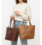 Everyday Discreet Leather Tote