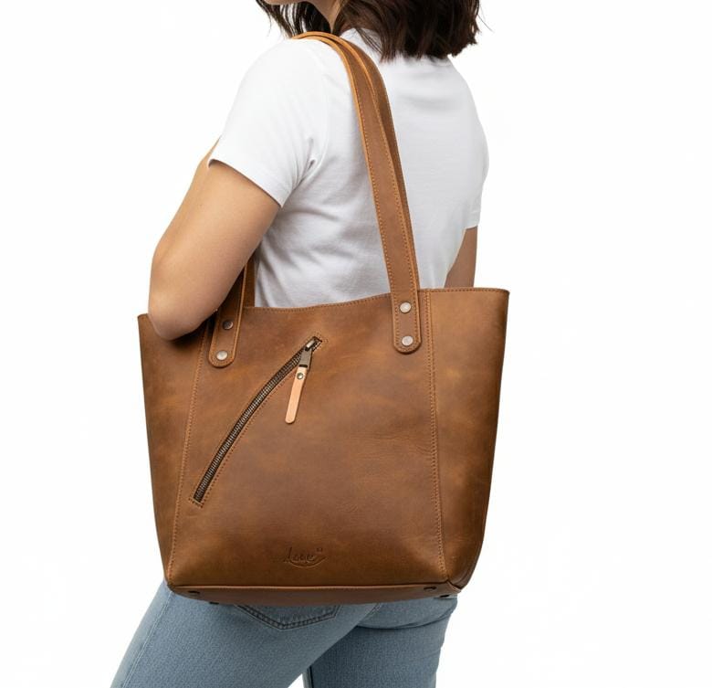 Everyday Discreet Leather Tote