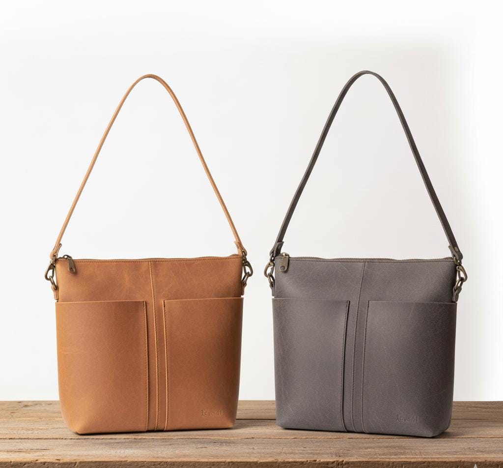 Premium Everyday Leather Tote with Pockets
