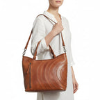 Leather Tote Crossbody Bag – Convertible Shoulder Purse