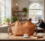 Leather Work‐Friendly Tote / Crossbody with Smart Pockets