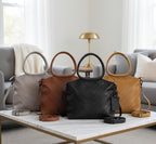 Multi-Function Genuine Leather Tote Purse