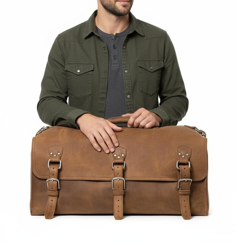 Heritage 27″ Full-Grain Leather Travel Duffle