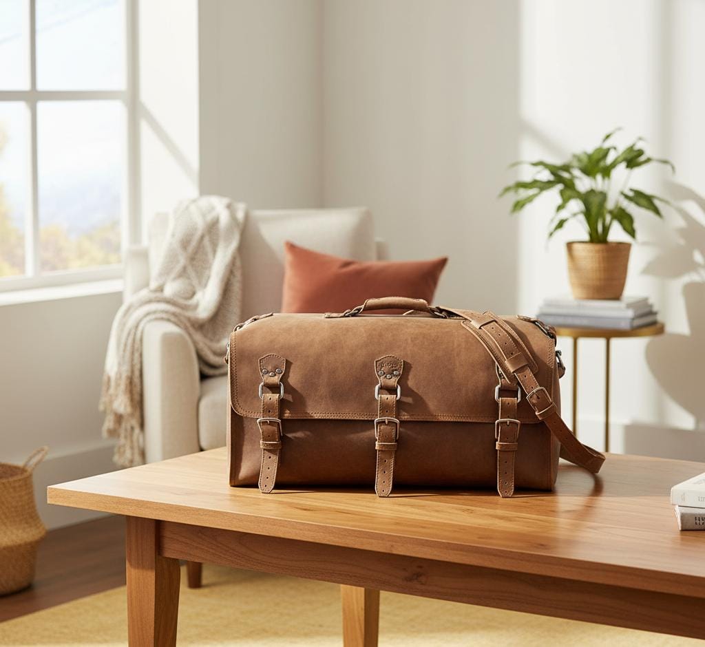 Heritage 27″ Full-Grain Leather Travel Duffle