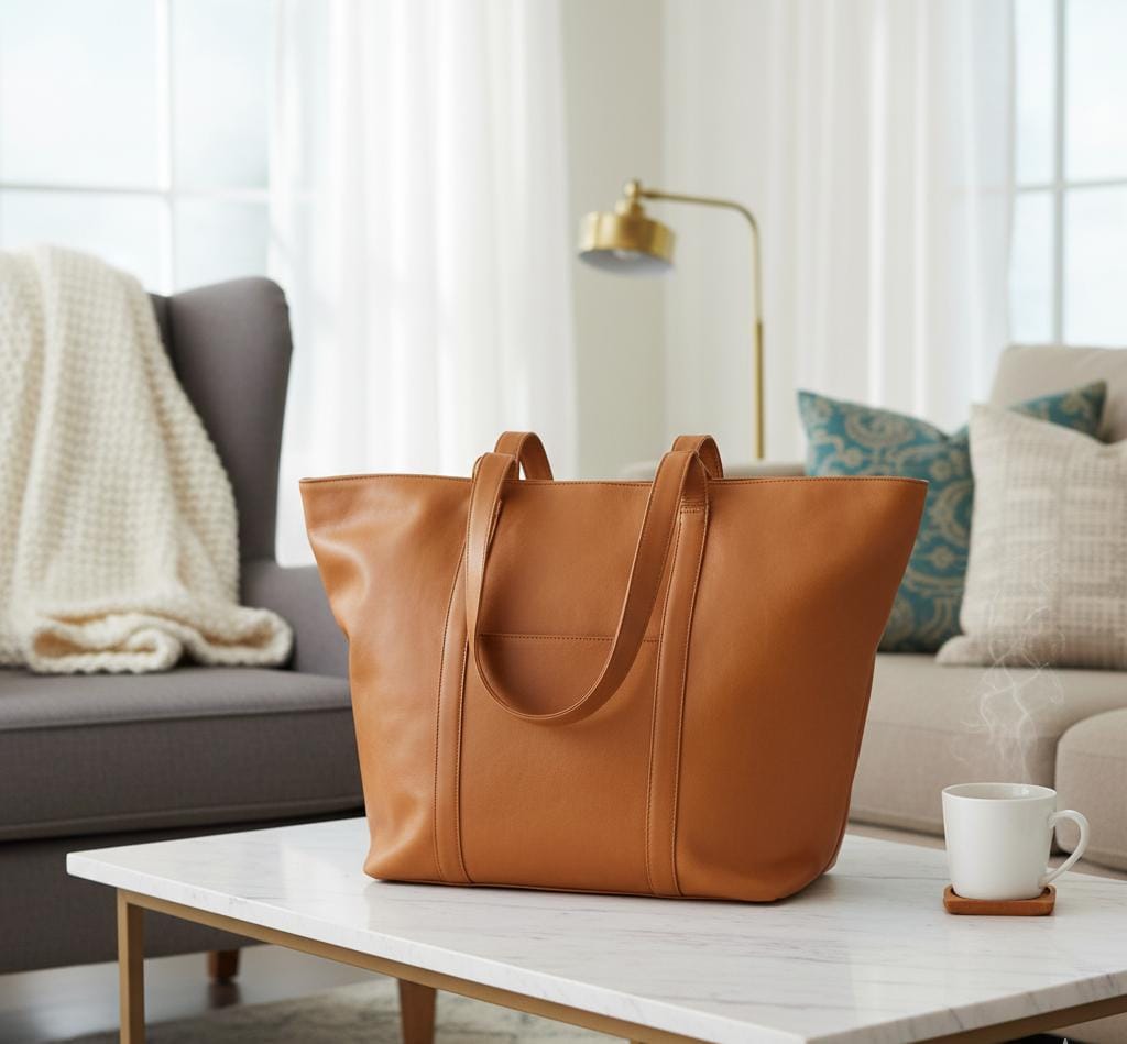 Full-Grain Executive Travel Tote