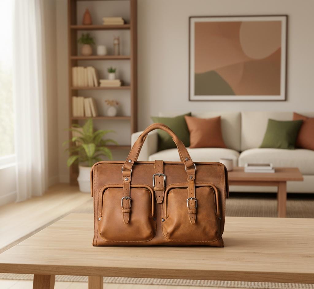 Heritage Deep-Front Full-Grain Travel Duffel