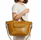 Everyday Luxe Leather Tote with Adjustable Strap