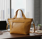 Everyday Luxe Leather Tote with Adjustable Strap