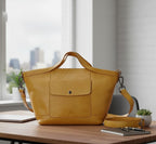 Everyday Luxe Leather Tote with Adjustable Strap