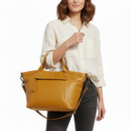 Everyday Luxe Leather Tote with Adjustable Strap